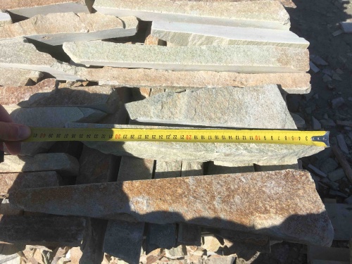 Горбушка златолит золотистый для облицовки купить в Миньяре