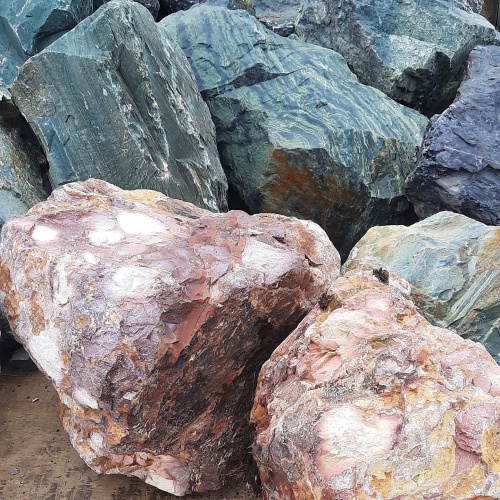 Ландшафтные глыбы красно-фиолетовые 200-1000 килограмм купить в Миньяре
