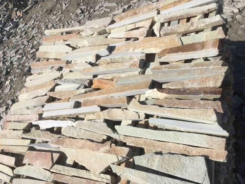 Горбушка златолит золотистый для облицовки купить в Миньяре