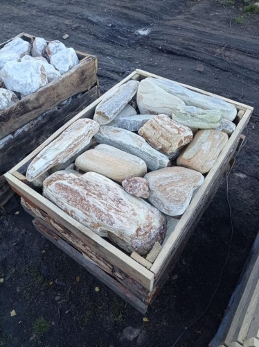 Златолит жёлтый, жёлто-зелёный глыбки и валуны для ланшафтного дизайна купить в Миньяре